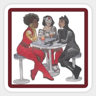 Nerdy Babes Brunch Sticker